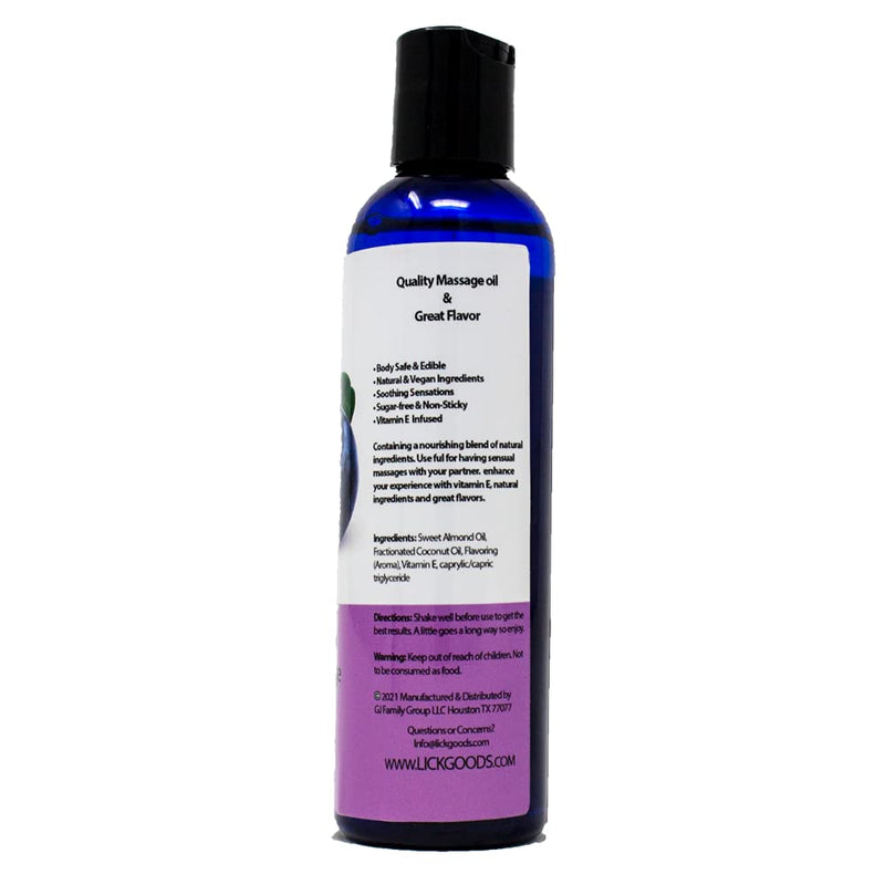 Blueberry Flavored Massage Oil for Massage Therapy - Relaxing Muscle Massage for Men and Women with Natural Vitamin e Oil with Aromatherapy Oils for Skin use - Essential moisturizing Body Oils 4 oz - NewNest Australia