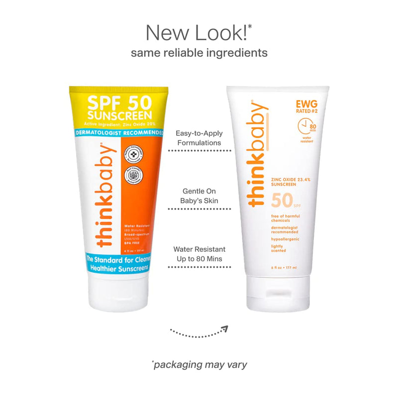 Thinkbaby Sunscreen - Safe - Baby - Spf 50 Plus - 6 Oz - NewNest Australia
