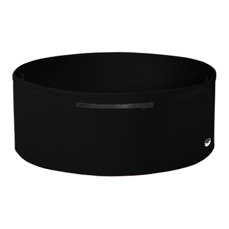 Running Belt for iPhone, Fanny Pack for Fitness & Travel Money Storage - 6, 7 Plus, 8, X - Samsung Galaxy S7, S8 - Unisex Waist Band with Zippers Fits Men & Women by The Tube Waistband Black/Black Zippers & Black Pocket Medium / Large - NewNest Australia