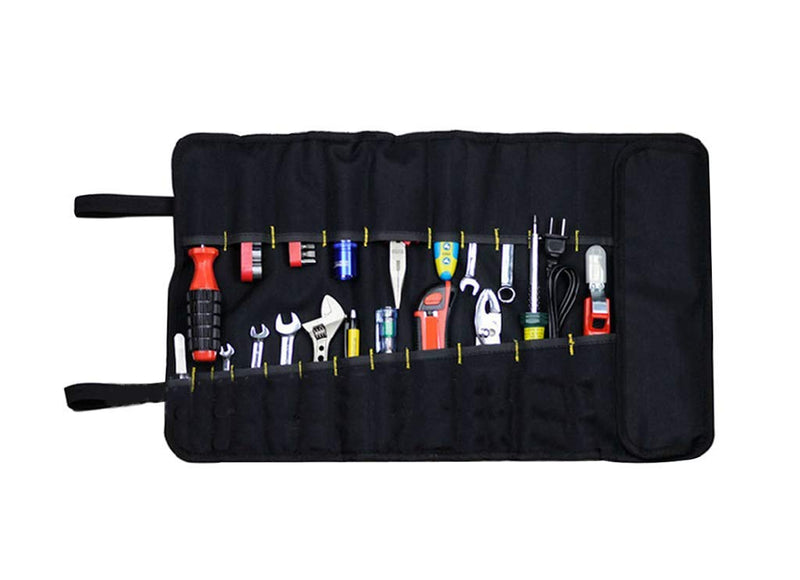 Roll Up Tool Pouch - Wrench Organizer Socket Tool Roll Up Pouch, Roll Up Tool Bag, Small Hand Tool Roll Pouch Organizer, Pocket Tool Roll Organizer for Motorcycle, Truck, Electrician (Blue) Blue - NewNest Australia