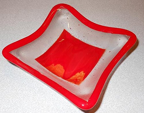 6" Clear Glass Squares - 90 COE Fusible Glass - 4 Pack - NewNest Australia