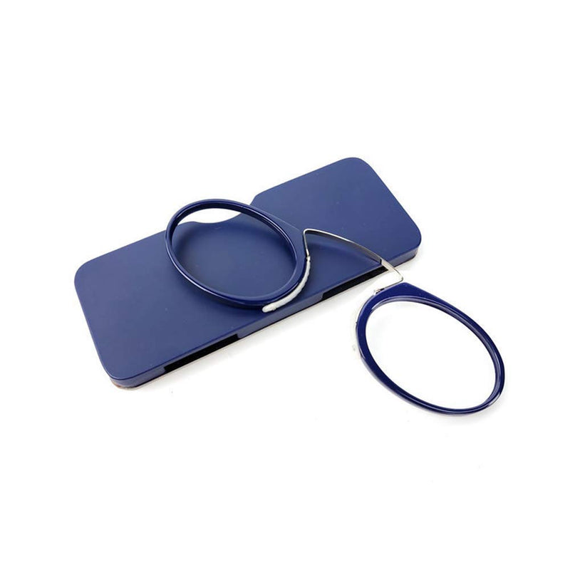 Unisex reading glasses, compact visual aid, mini nose clip, non-slip reading glasses, non-slip reading aid, always at hand (blue, +1.5) blue +1.5 - NewNest Australia