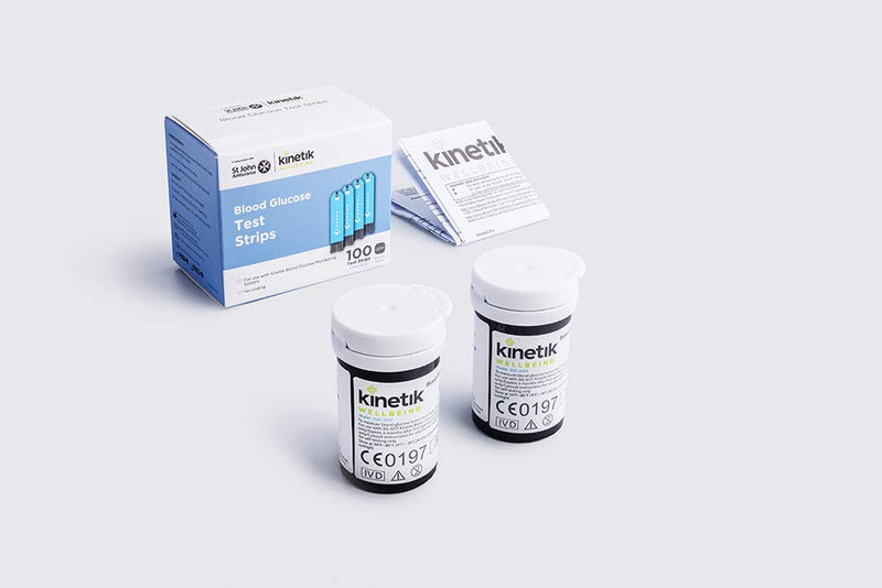 Kinetik Wellbeing Blood Glucose Test Strips (Pack of 50) – Used by the NHS – In Association with St John Ambulance – Test Strips Available on Prescription 50 Test strips Single - NewNest Australia