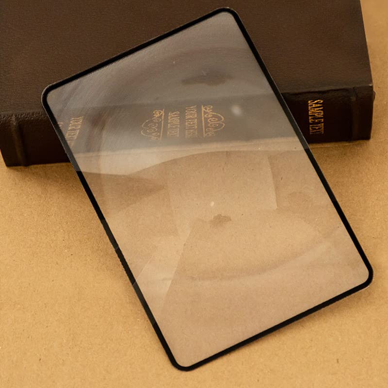 Liyungg 2 X Fresnel Lens Magnifying Glass For Whole, Lens Sheet, A4 Full Page Reading Magnifying Glass, Reading Magnifier Set Included, 3X Magnification Lens, Seniors, Old Father, Mother, 8-007, L - NewNest Australia