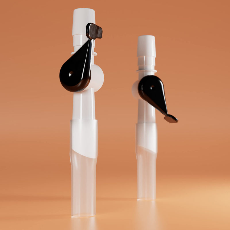 Ugo Catheter Valve - Urine Drainage Catheter Valves, Comfortable Easy to Use Lever Tap with Smooth Edges and Soft Silicone Tubing - an Effective Alternative to Leg Bags (Pack of 5) - NewNest Australia