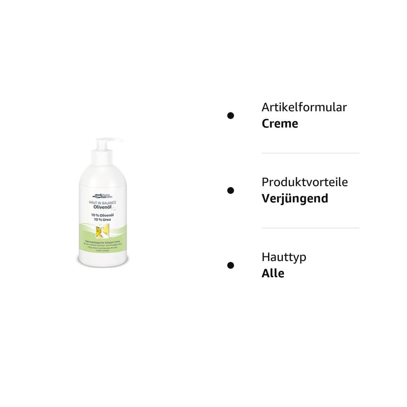 Dr. Theiss Naturwaren GmbH Olive Oil Skin in Balance Body Cream, Colorless, 500 ml - NewNest Australia