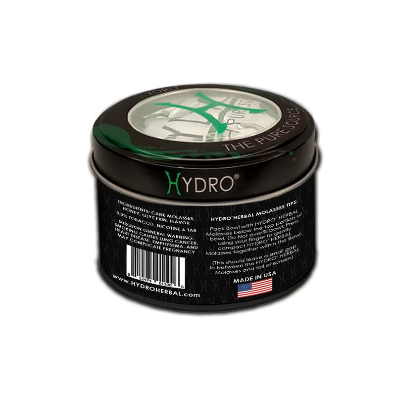 Hydro Herbal, After Dark Peppermint Hookah Shisha Flavor, 250g Can, Tobacco & Nicotine Free Molasses, Premium Mint Flavor, Smooth, Delicious, and Scented, Made in The USA AFTER DARK - Peppermint 8.8 Ounce (Pack of 1) - NewNest Australia