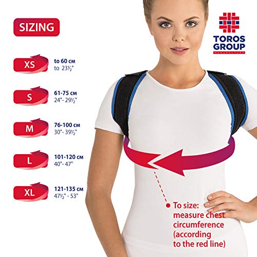 Clavicle After Fracture of the Clavicle Back Straightener Back Stabilizer Back Corrector Straight Holder for Posture Correction Back Corrector X-Large Black - NewNest Australia