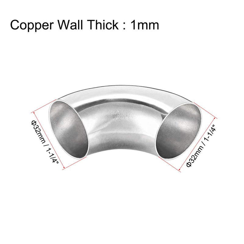 uxcell Stainless Steel 304 Pipe Fitting Long Radius 90 Degree Elbow Butt-Weld 1-1/4-inch OD Pipe Size 5pcs - NewNest Australia