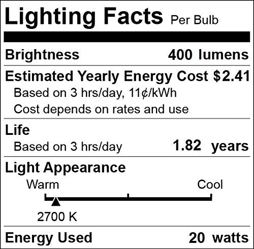 10 Pack-G8 20Watt 120V Halogen Light Bulbs T4 JCD Type 120V Bi-Pin Base Shorter 1-1/4" (1.25") Length 20W Lamp Soft White Under Cabinet Puck Lighting Replacement Dimmable Hood Range Q20/G8/CL/120V - NewNest Australia