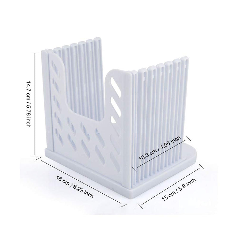 Adjustable Toast Slicer Toast Cutting Guide for Homemade Bread, Plastic Bread Slicer Loaf for Slicing Bread Foldable Kitchen Baking Tools (White) - NewNest Australia