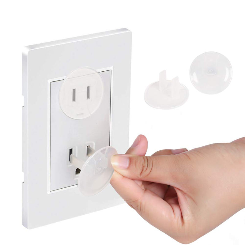 38 Pieces Clear Outlet Covers Baby Proofing - Vmaisi Electrical Safety ChildProof Plug Protector - (Clear, 38 Pack) - NewNest Australia