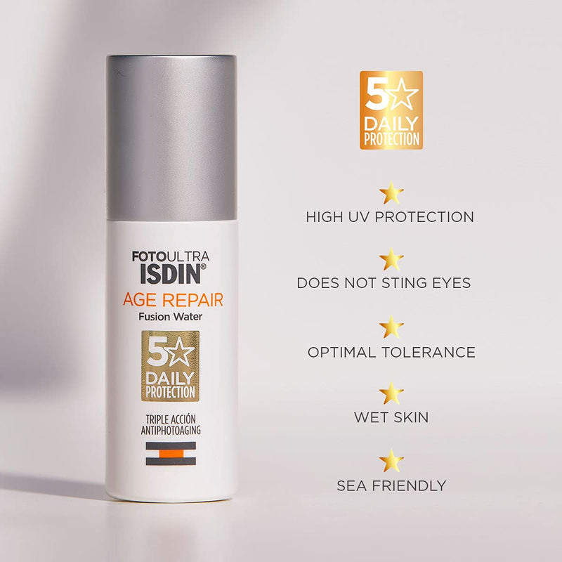 ISDIN FotoUltra Age Repair FW SPF 50 50ml | Daily facial sun cream | Triple anti-ageing action - NewNest Australia