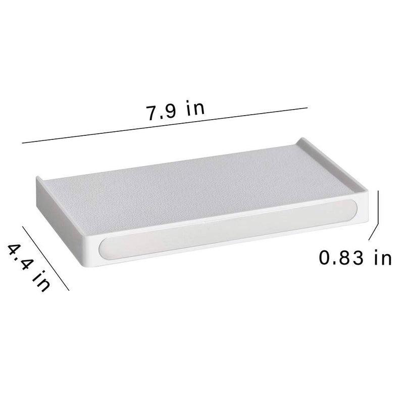 YISMAN Bathroom Toilet Phone Holder Shelf Wall Mount, Anti-Slip,White ABS - NewNest Australia