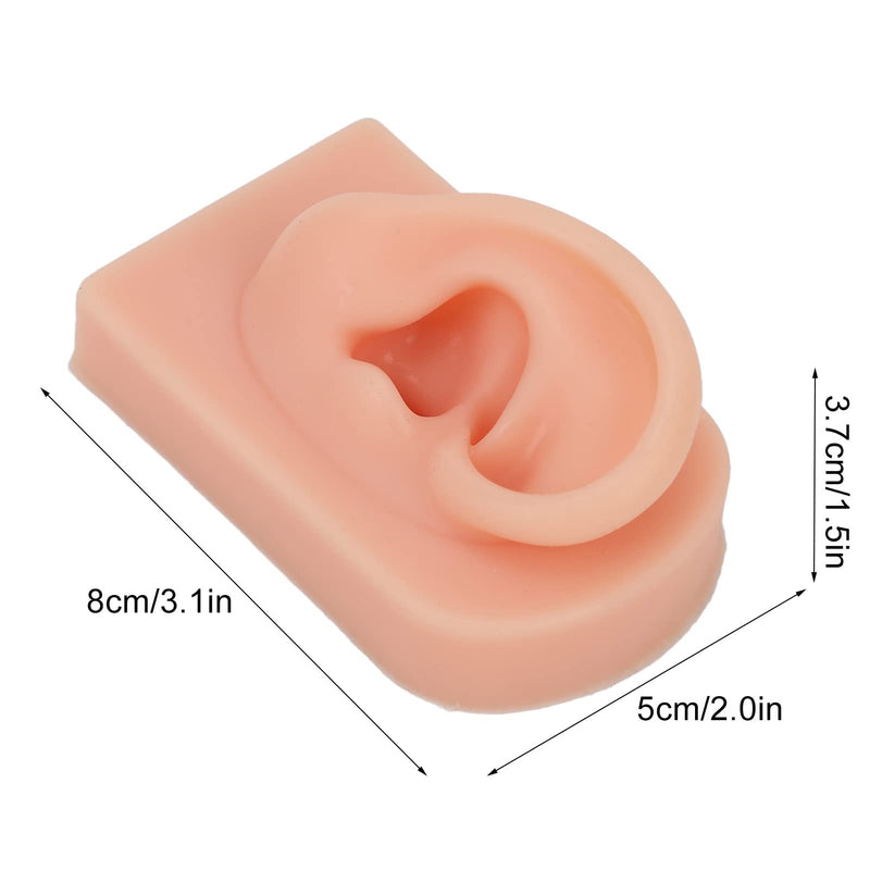 Silicone Ear Model, Soft, Flexible Right Model, Artificial Ear, Silicone Body Parts, Realistic Silicone Ear Shape For Piercing Exercises, Jewelry Display, Acupuncture (1#) - NewNest Australia