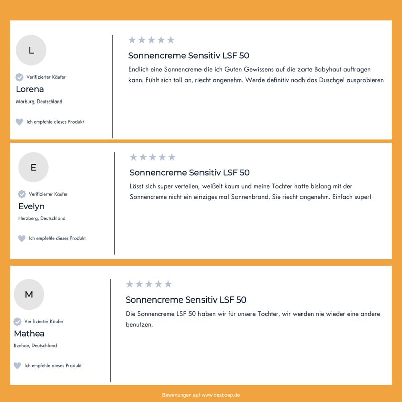 boep Sunscreen Sensitive SPF50 | For face & body | Sun protection for babies, children & adults | Mineral sunscreen for beach or ski winter holidays | Vegan natural cosmetics (50ml) - NewNest Australia