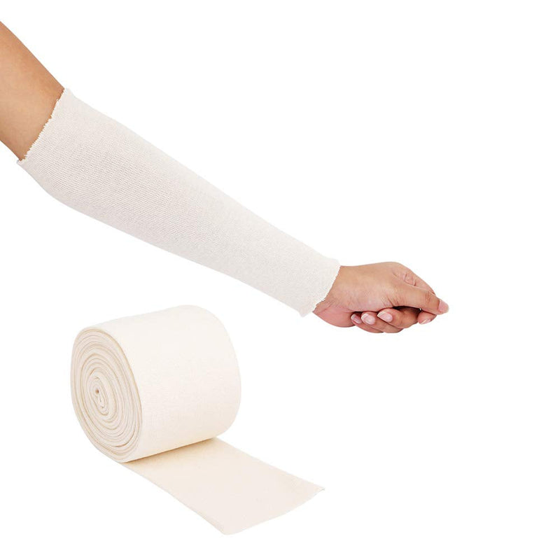 Cotton Stockinette Sleeve Roll, Naturally Stretchable Raw Cotton – Comfort wear, Sweat Absorbent – Reduces Itch, Odor - Suitable for Under and Over Cast Bandage Wear (Width - 4 Inch) Width - 4 Inch - NewNest Australia