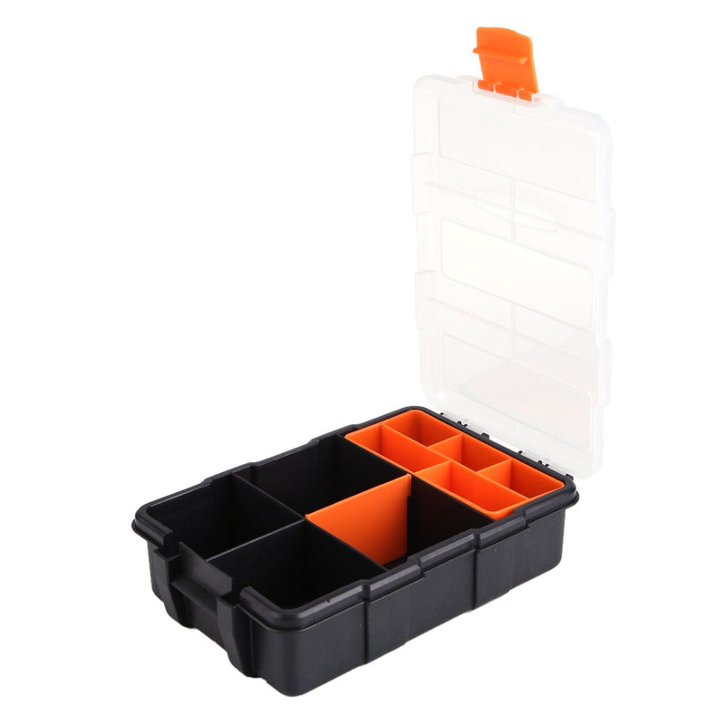 Plastic Heavy-Duty Tool Storage Box Two-Layer Components Storage Case Organizer Small Parts Tool Box - NewNest Australia