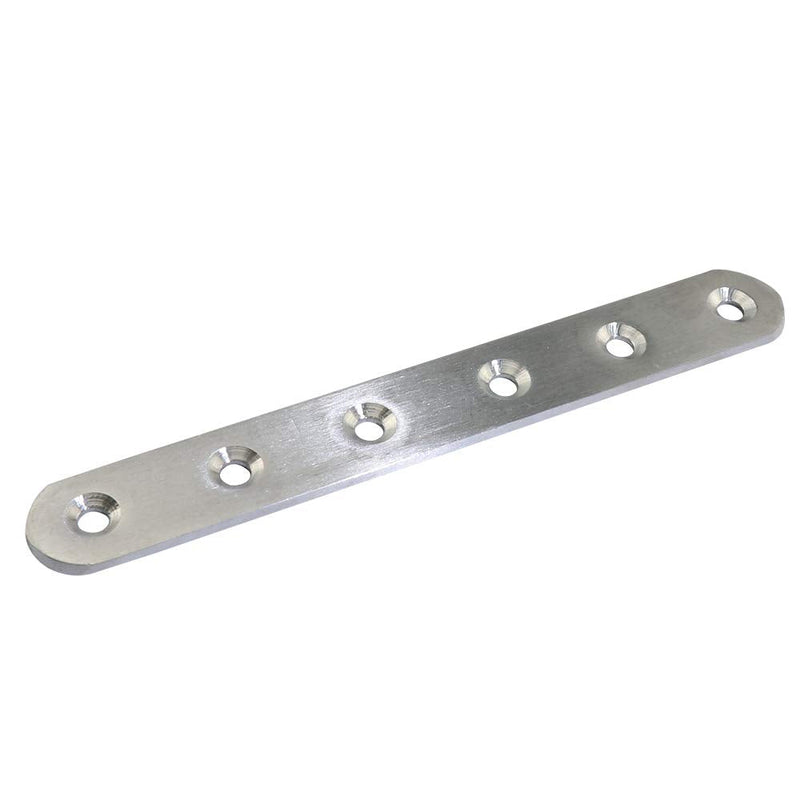 Boeray 10 pcs 156mm / 6.1" Length 6 Hole Stainless Steel Straight Corner Brackets Flat Fixing Mending Brace Plates with Fixing Screws 156mm-10pcs - NewNest Australia