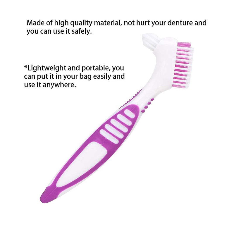 Denture brush, 2 pieces/set, specially developed for the thorough cleaning of dentures and bridges - NewNest Australia