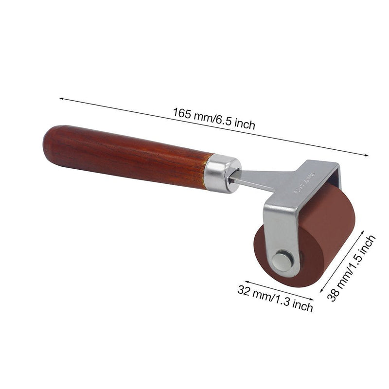 MyLifeUNIT Rubber Brayer, Brayer Ink Roller, Soft Rubber Brayer Roller with Wooden Handle - NewNest Australia