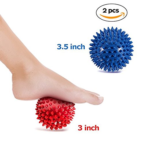Pack of 2 Spiky Hard Massage Balls - Plantar Fasciitis, Muscle Soreness Massager Ball - NewNest Australia