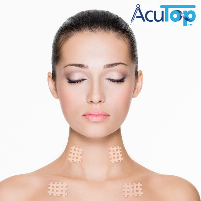 AcuTop Type B grid tape, 120 pieces, acupuncture plasters, grid plasters, beige single - NewNest Australia