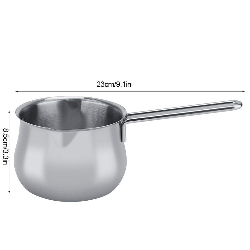 Stainless Steel Milk Pot, Butter Cheese Chocolate Melting Pot, Coffee Warming Pot with Dual Pour Spout, Small Saucepan, Kitchen Cooking Baking Pot - NewNest Australia