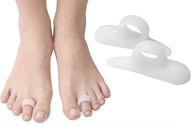 Pedimend Silicone Gel Claw Toe Corrector (1PAIR - 2PCS) - Hammer Toe Pads - Toe Separator for Overlapping Toes - Straighten Bent Toes - Unisex - One Size Fits Most Feet - Foot Care Single Finger Toe Separator - NewNest Australia