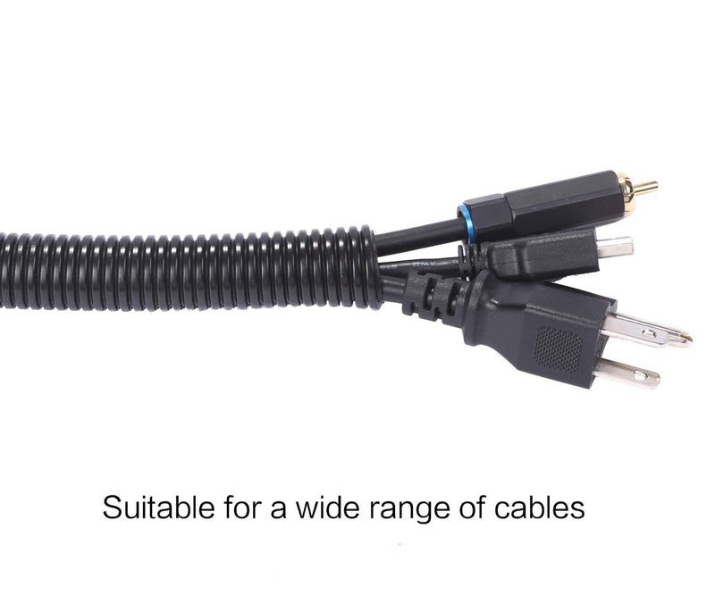 Alex Tech 50ft – 1/4 inch Split Wire Loom Tubing Wire Conduit – Black 1/4"-50ft - NewNest Australia