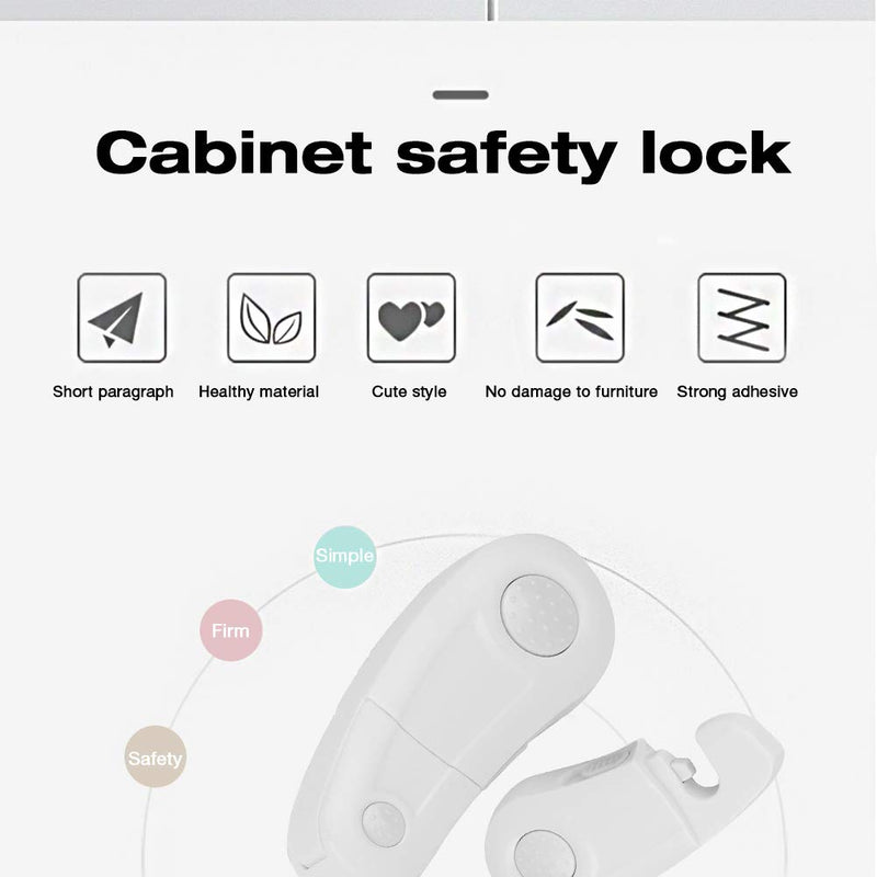 Baby Safety Magnetic Cabinet Lock Set,Child Safety Locks for Cabinets, Doors, Drawers,Cabinet Locks for Babies 6 Childproof Safety Locks, 2 Keys No Drilling & Screws - NewNest Australia