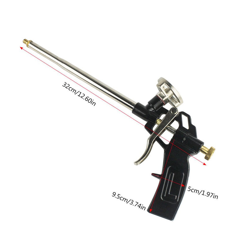 Foam Gun, Picowe Foaming Gun Pu Expanding Caulking Gun Metal Body Pro Heavy Duty PU Spray Foam Gun Grade Expanding Spray Application Applicator 1 Pack - NewNest Australia