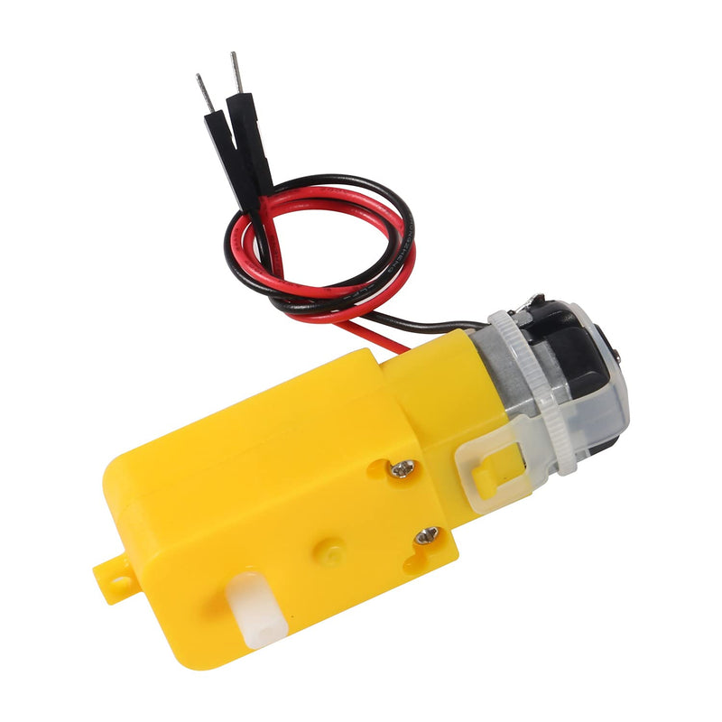 Dorhea 6PCS DC Electric Gear Motor TT DC 3V-6V Prewired Gear Motor Dual Shaft Intelligent Car Chassis for DIY Smart Car Robot Aircraft Toys/Robotic Body/Four-Wheel Drive Toy Car 6pcs Prewired - NewNest Australia