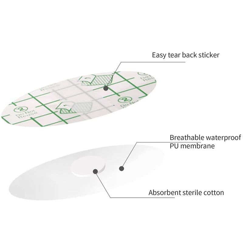 Runrayay Pack Of 100 Ultra Thin Transparent Ear Covers For Showers, Wear Protection Shoe Stickers, Heel Bubble Protection, Disposable Ear Protection, Waterproof For Swimming, Bathing And Others - NewNest Australia