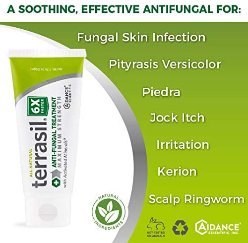 Terrasil Anti-fungal Treatment Max 50gm - 6X Faster Healing, Natural Soothing Clotrimazole OTC-Registered Ointment for Fungal Infections, Jock Itch, Male Yeast - NewNest Australia