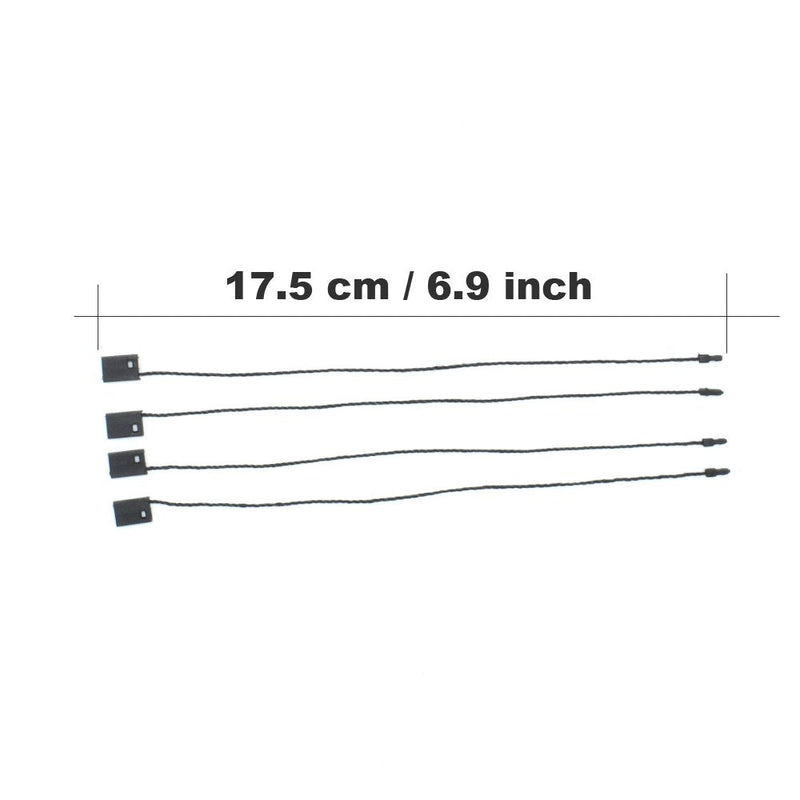 Hang Tag String Black 7" 1000Pcs Nylon Snap Lock Pin Loop Fastener Hook Ties Easy and Fast to Attach by Renashed - NewNest Australia
