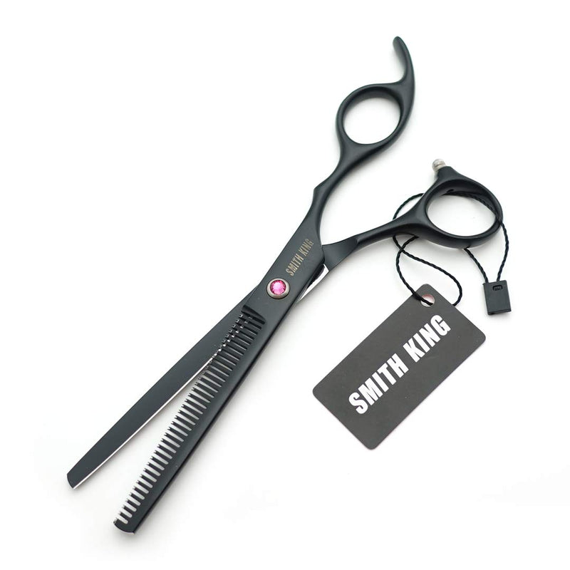7.0 inch hair scissors set hair cutting scissors & thinning scissors with razor combs in 1 set (black). - NewNest Australia
