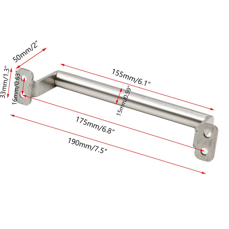 Rannb Sliding Door Handle Barn Door Handle Stainless Steel Pull Handle - Pack of 2 Medium - NewNest Australia