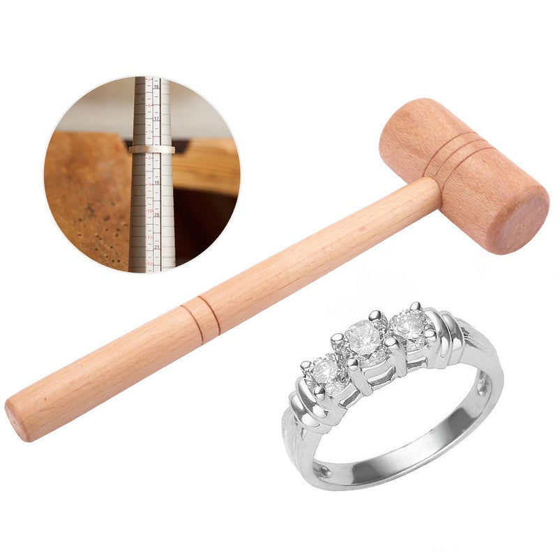 Hand Wood Hammer, Jewelry Making Tools, Wooden Hammer Jewelry Repair Making DIY Jeweler Tool for Gold Silver Platinums - NewNest Australia
