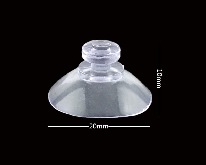 NewNest Australia - Honbay 50pcs 20mm Diameter Mini Clear Plastic Suction Cup Without Hooks 