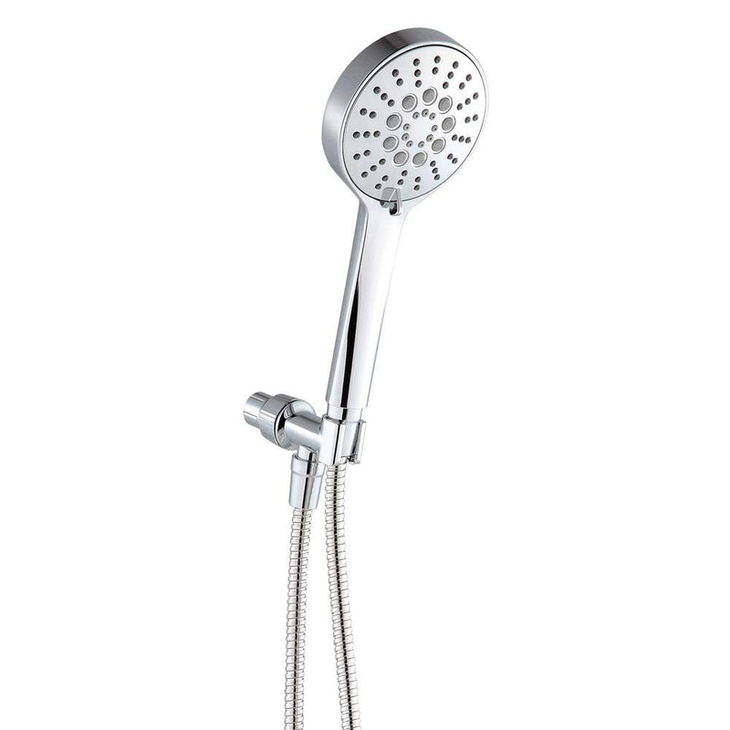 Modern 6-Spray Handheld Showerhead Kit with Pause Feature in Chrome - NewNest Australia