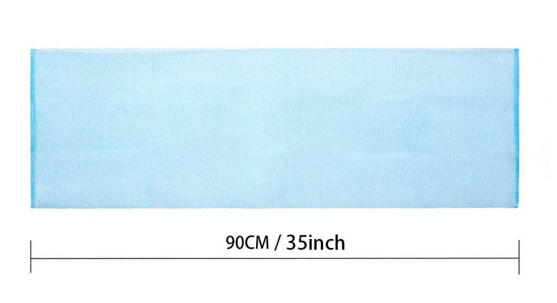 Exfoliating Washcloth Towel Japanese Washcloth Nylon Bath Wash Towel Korean Exfoliating Towel Beauty Washcloth Sponge Loofah Body Scrub Back Scrubber for Shower Cloth 3 Pack by ARCH&M (Blue x 3) Blue x 3 - NewNest Australia