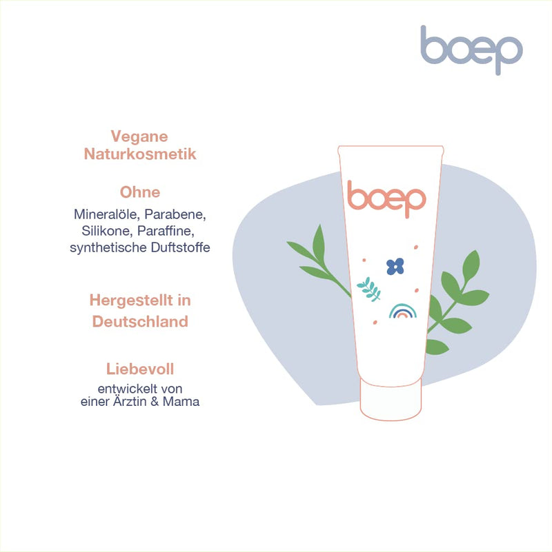 boep Kids Conditioner | Vegan natural cosmetics hair conditioner for children | Moisturizes, detangles the hair and ensures better combability (100ml) - NewNest Australia