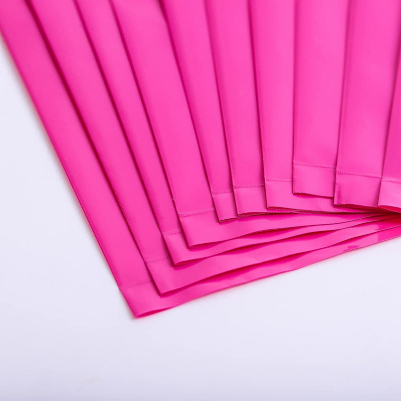 Small Merchandise Bag for Small Business Plastic Shopping Bag for Retail Plastic Die Cut with Handle from ysmile 100 ct 5.9"x7.8" Extra Thick 2.5 Mil - Rose/Pink 5.9"x7.8" - NewNest Australia
