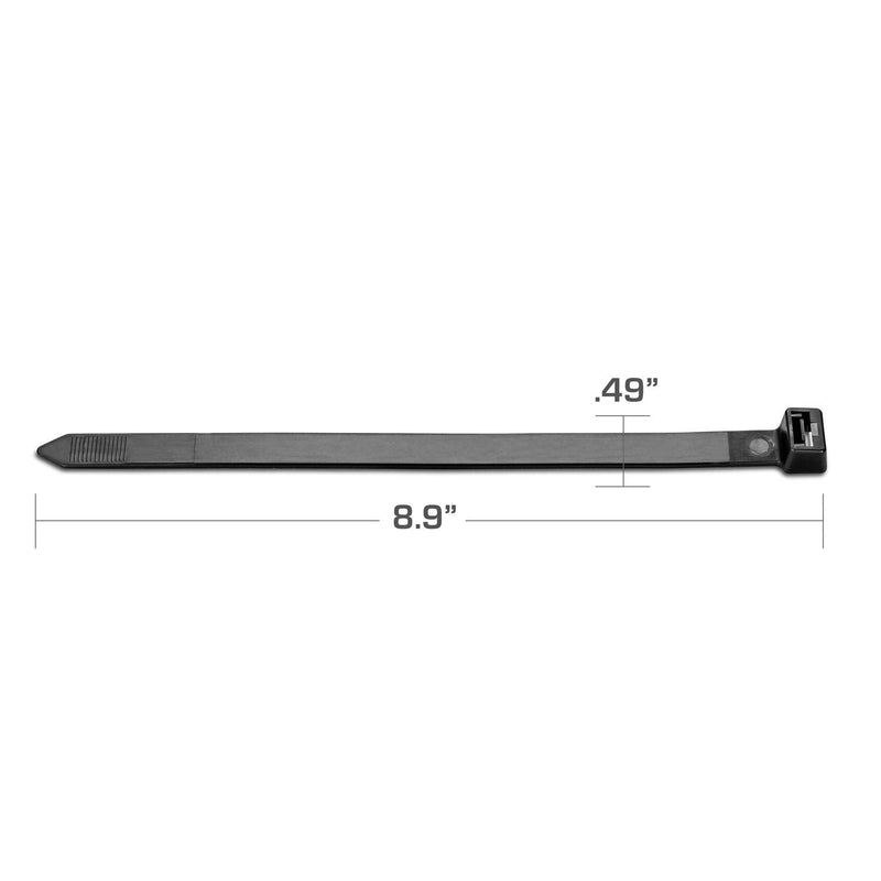 TR Industrial Ultra Heavy Duty Multi-Purpose UV Cable Ties (50-Piece), 250 lbs. Tensile Strength, 8.9", Black 8.9" - NewNest Australia