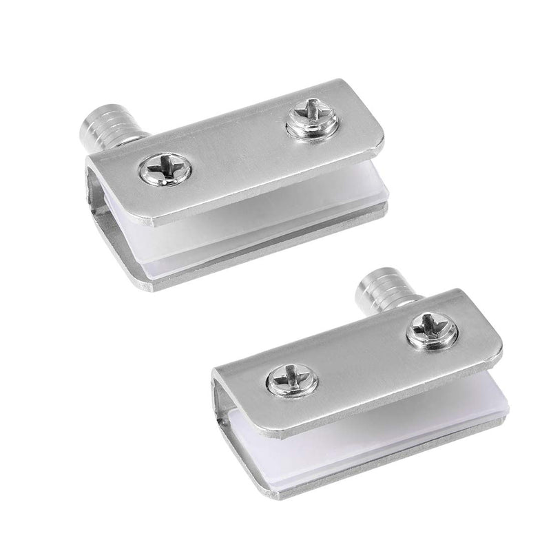 uxcell Adjustable Glass Door Hinges Clamp，Stainless Steel Cabinet Pivot Hinge Clip for 5-8mm Thickness Glass, 2 Pair - NewNest Australia