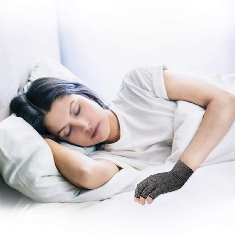 SUPERFA 2 Pairs Arthritis Gloves for Women and Men - Compression Gloves for Arthritis Pain Relief, Rheumatoid and Osteoarthritis, for Typing and Daily Work Grey M (4 Count) - NewNest Australia