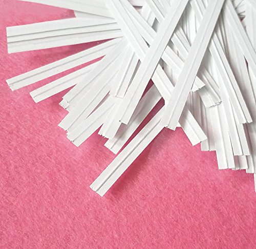 Easytle 5" Paper White Twist Ties 100 Pcs - NewNest Australia