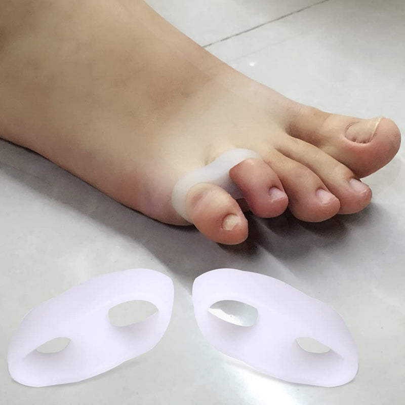 feifanshop 4 x silicone toe separators small toe friction protection toe separator hallux valgus - NewNest Australia