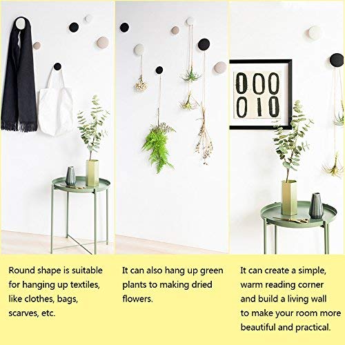 NewNest Australia - TINTON LIFE 3PCS Different Size Decorative Silicone Wall Hanger(Black) Black 